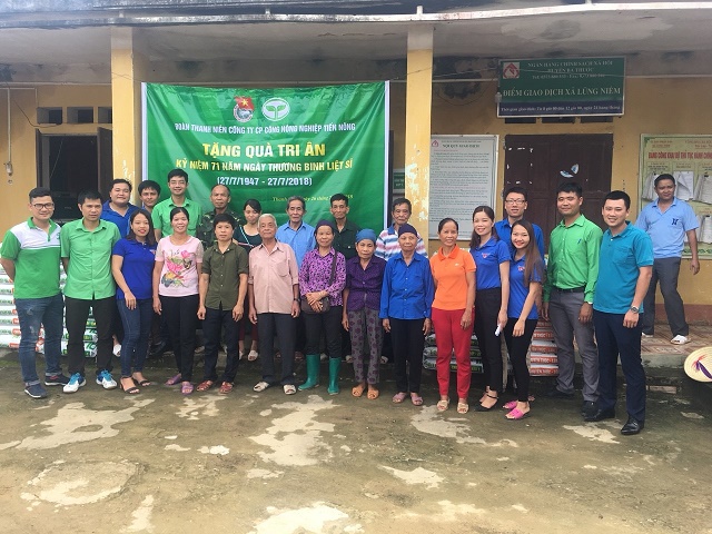 Đoàn thanh niên Tiến Nông tri ân ngày Thương binh liệt sỹ 27/7/2018	