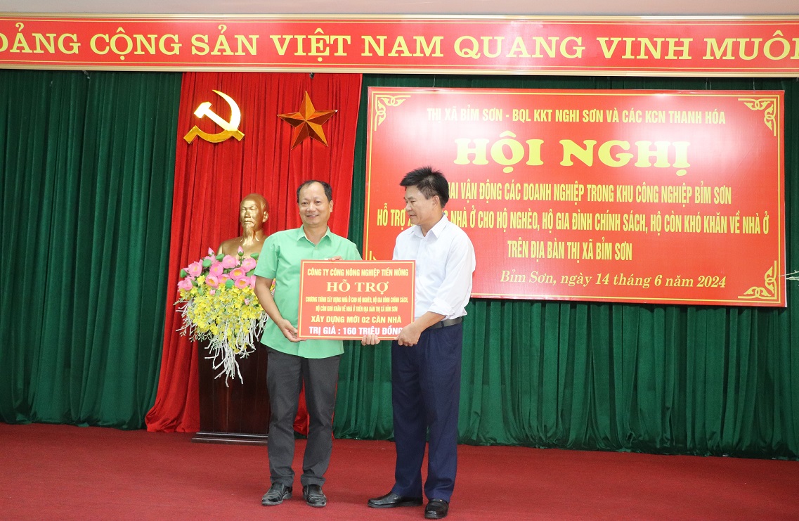 Tiến Nông Trao Hỗ Trợ Xây Dựng Nhà Ở Cho Các Hộ Gia Đình Có Hoàn Cảnh Khó Khăn Tại Thị Xã Bỉm Sơn, Tỉnh Thanh Hóa