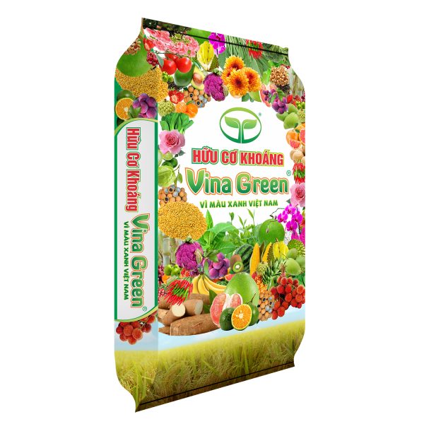 PHÂN BÓN HỮU CƠ KHOÁNG VINA GREEN  HC - NPK 15 - 3 - 2 - 3 Tiến Nông