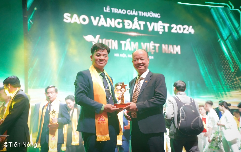 Công ty Tiến Nông lần thứ 6 nhận giải thưởng Sao Vàng Đất Việt 2024